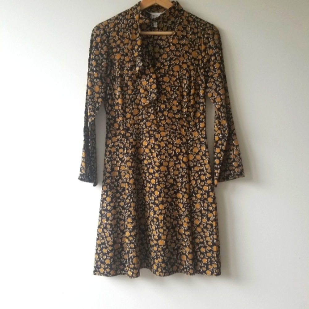 Derek Lam Floral Cascade Bell-Sleeve Silk Choker